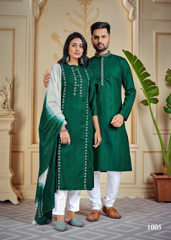 Banwery Couple Goals Fancy Wear Cotton Designer Couple Collection